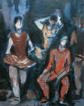 Gruppo di ballerine, anni ’80, olio su cartone telato, cm 50x40, Napoli, collezione privata